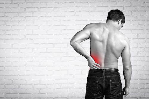 man with back pain